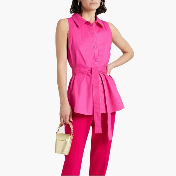 DEREK LAM 10 CROSBY Casper cotton-blend poplin shirt - Picture 4 of 9